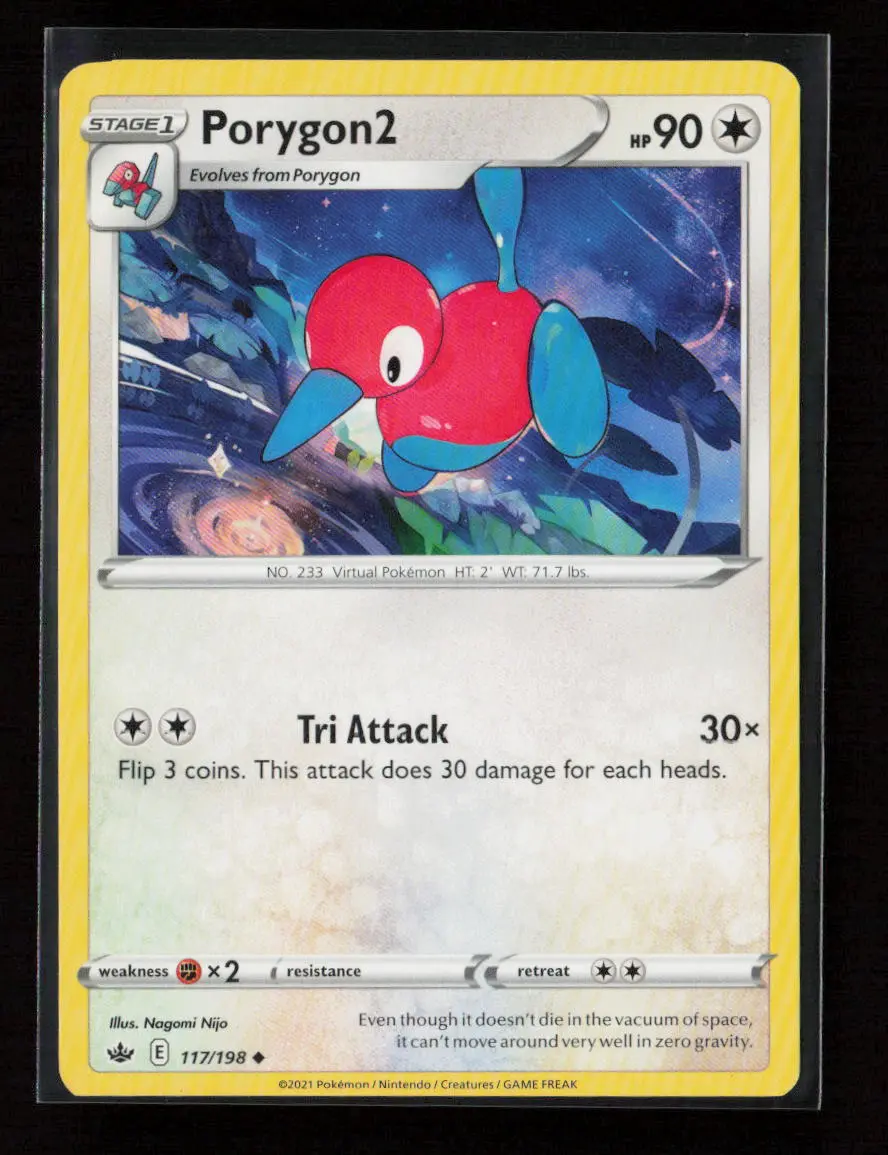 Porygon2 Uncommon Swsh06: Chilling Reign 117/198 Lp 1