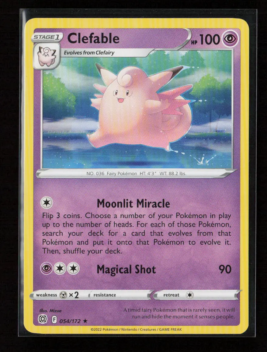Clefable Rare Swsh09: Brilliant Stars 054/172 Nm 1