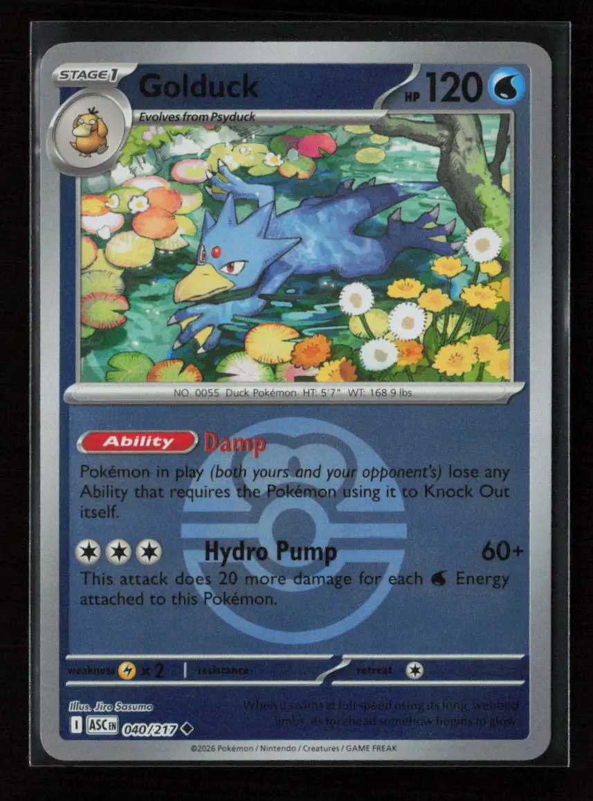 Golduck Uncommon Me: Ascended Heroes 040/217 Nm 1