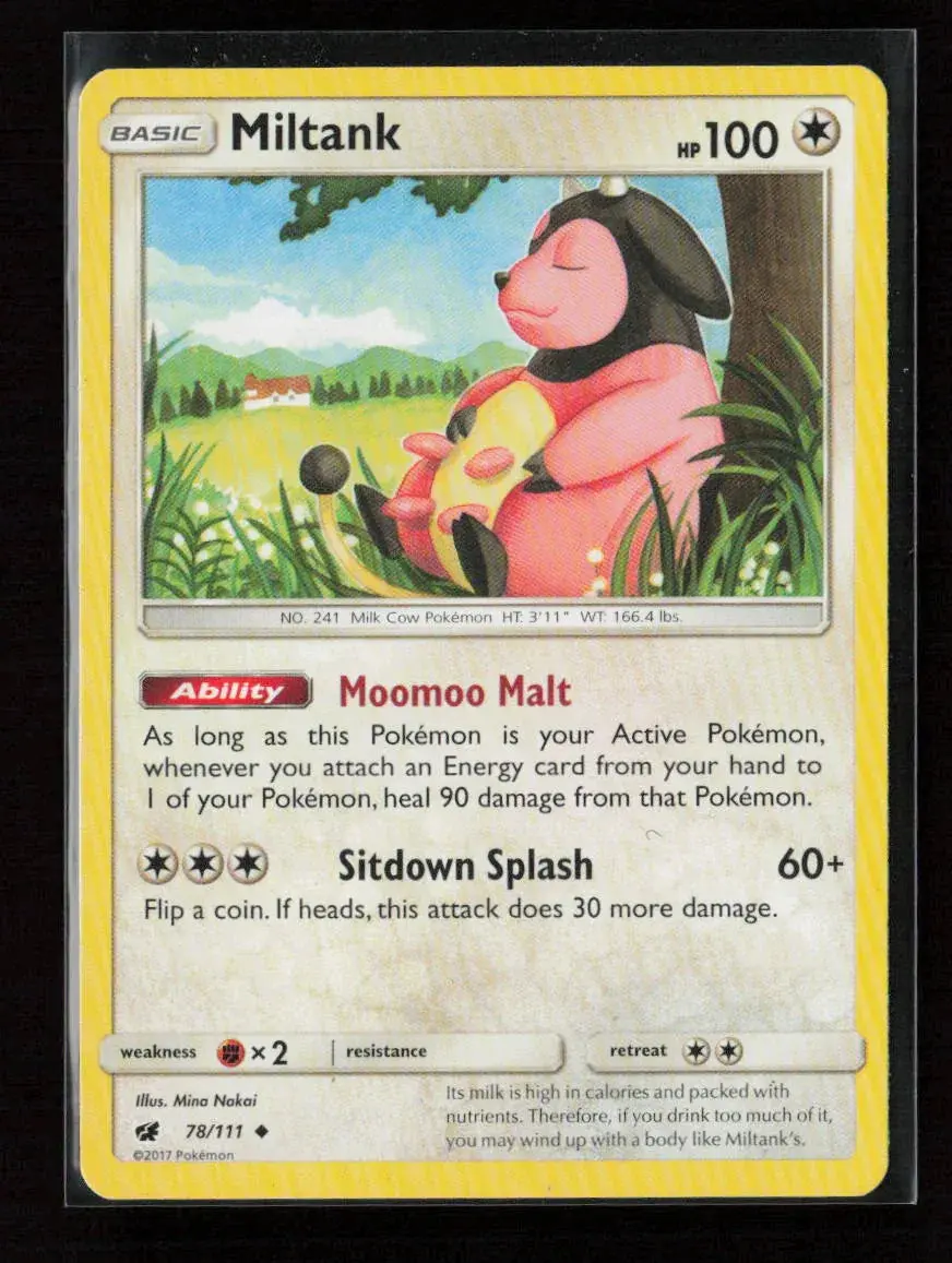 Miltank Uncommon Sm - Crimson Invasion 78/111 Lp 1