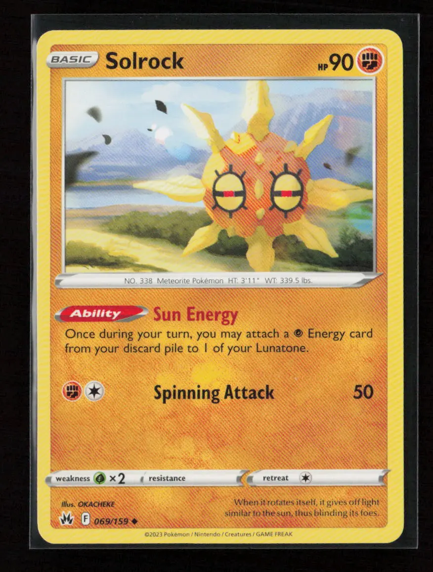 Solrock Uncommon Prize Pack Series Cards 069/159 Lp 1
