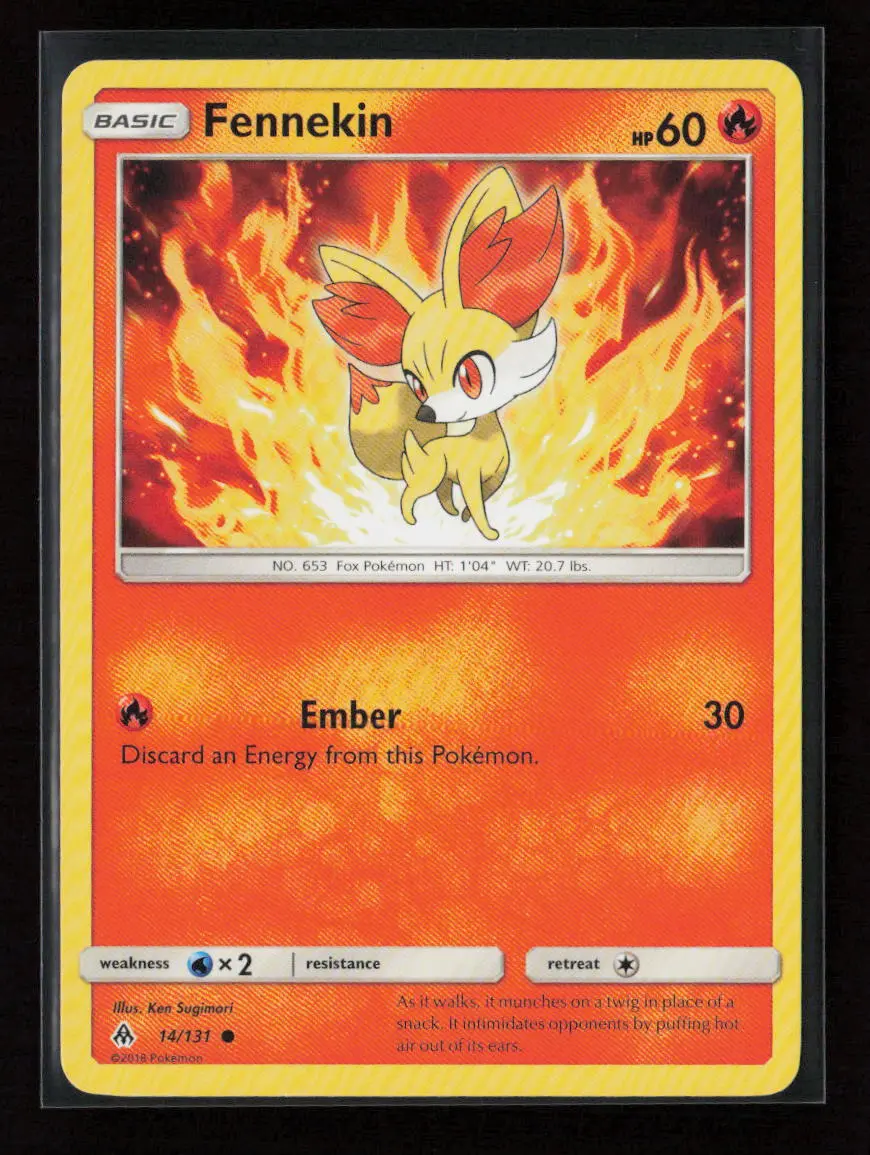 Fennekin (14) Common Sm - Forbidden Light 14/131 Lp 1