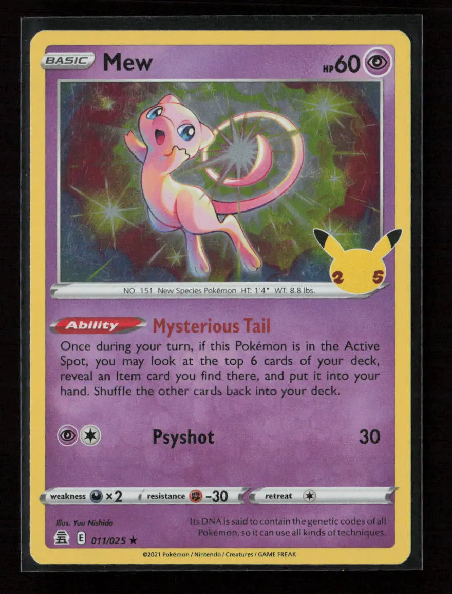 Mew Holo Rare Celebrations 011/025 Nm 1