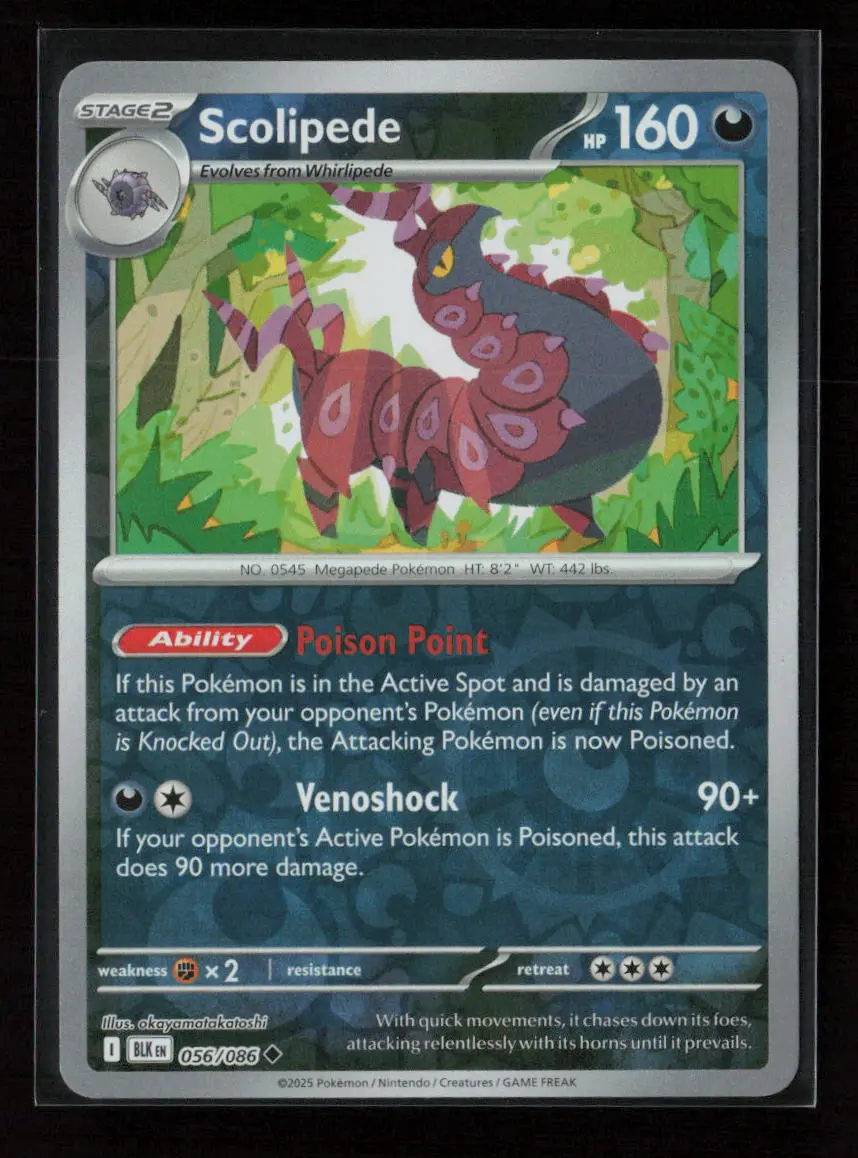Scolipede Uncommon Sv: Black Bolt 056/086 Nm 1