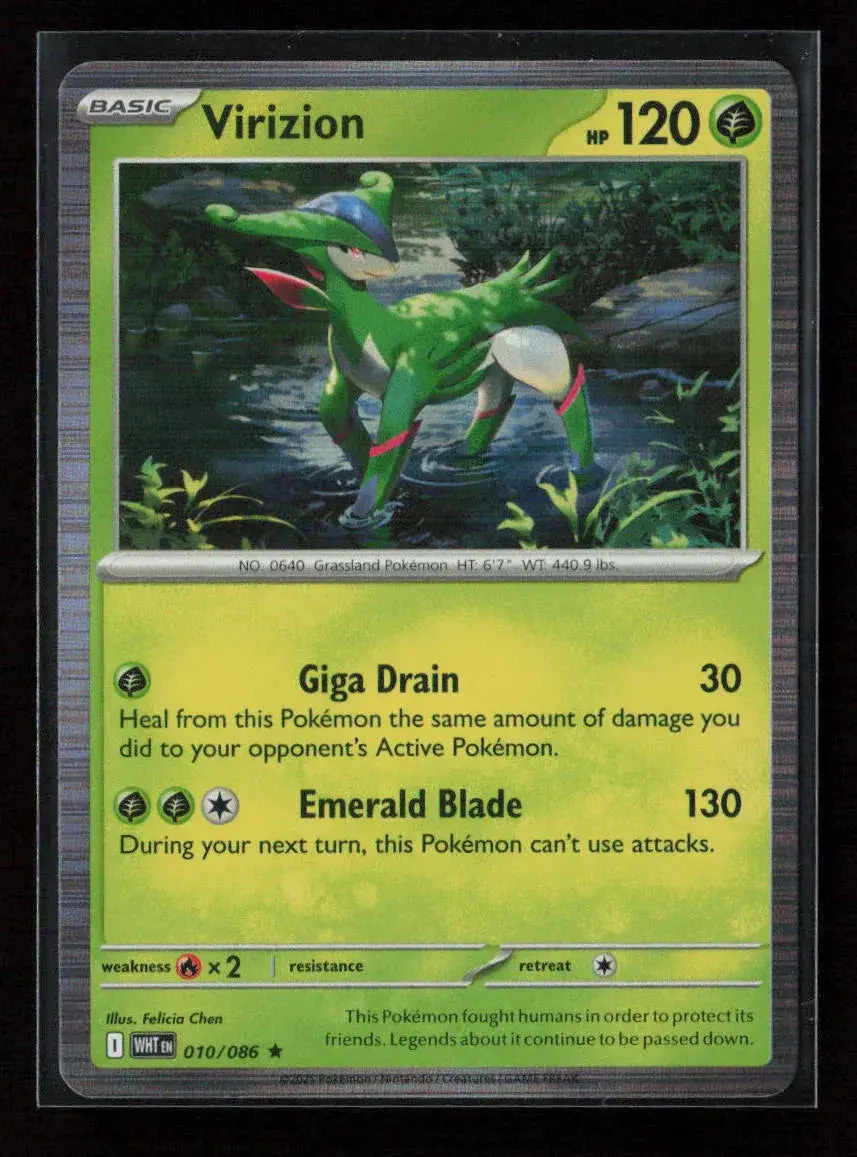 Virizion Rare Sv: White Flare 010/086 Nm 1