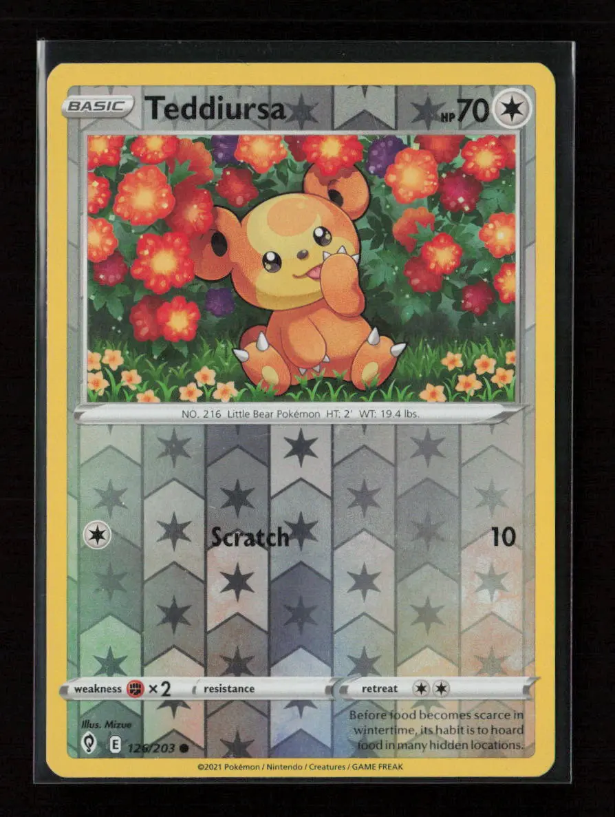 Teddiursa Common Swsh07: Evolving Skies 126/203 Nm 1