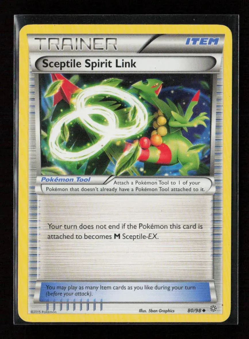 Sceptile Spirit Link Uncommon Xy - Ancient Origins 80/98 Lp 1