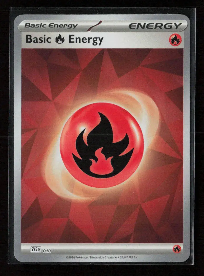 Basic Fire Energy (Cracked Ice Holo) Common Sve: Scarlet & Violet Energies 010 Nm 1