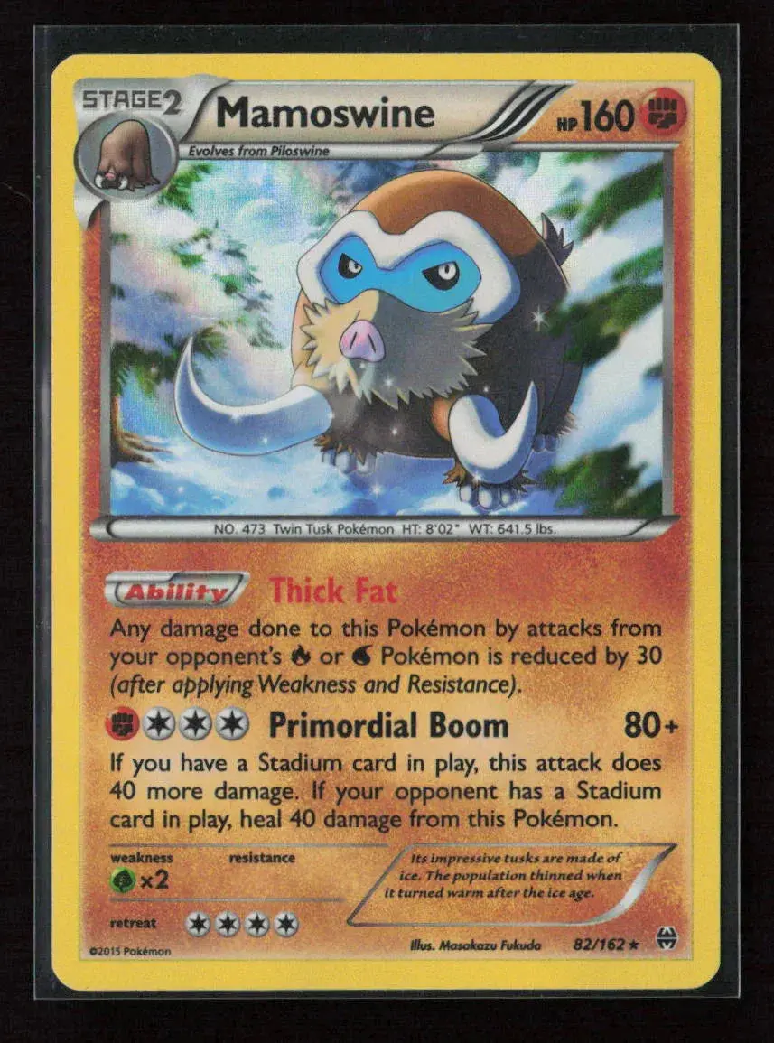 Mamoswine Holo Rare Xy - Breakthrough 82/162 Nm 1