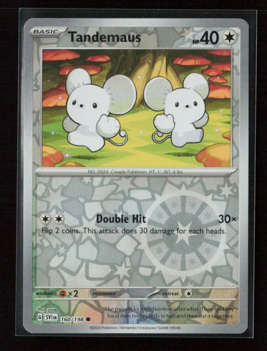 Tandemaus - Common Sv01: Scarlet & Violet Base Set 160/198 Nm 1