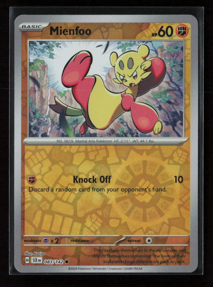 Mienfoo Common Sv07: Stellar Crown 083/142 Nm 1