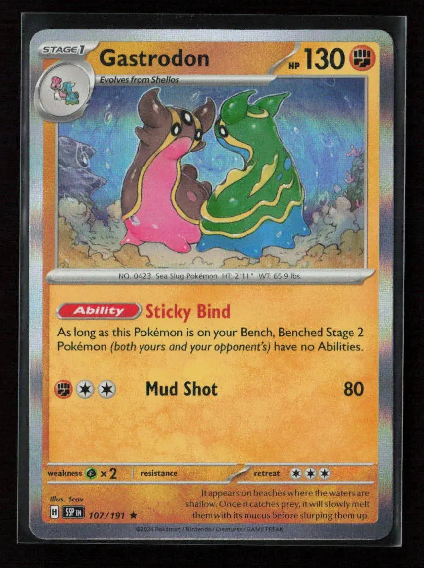 Gastrodon Rare Sv08: Surging Sparks 107/191 Nm 1