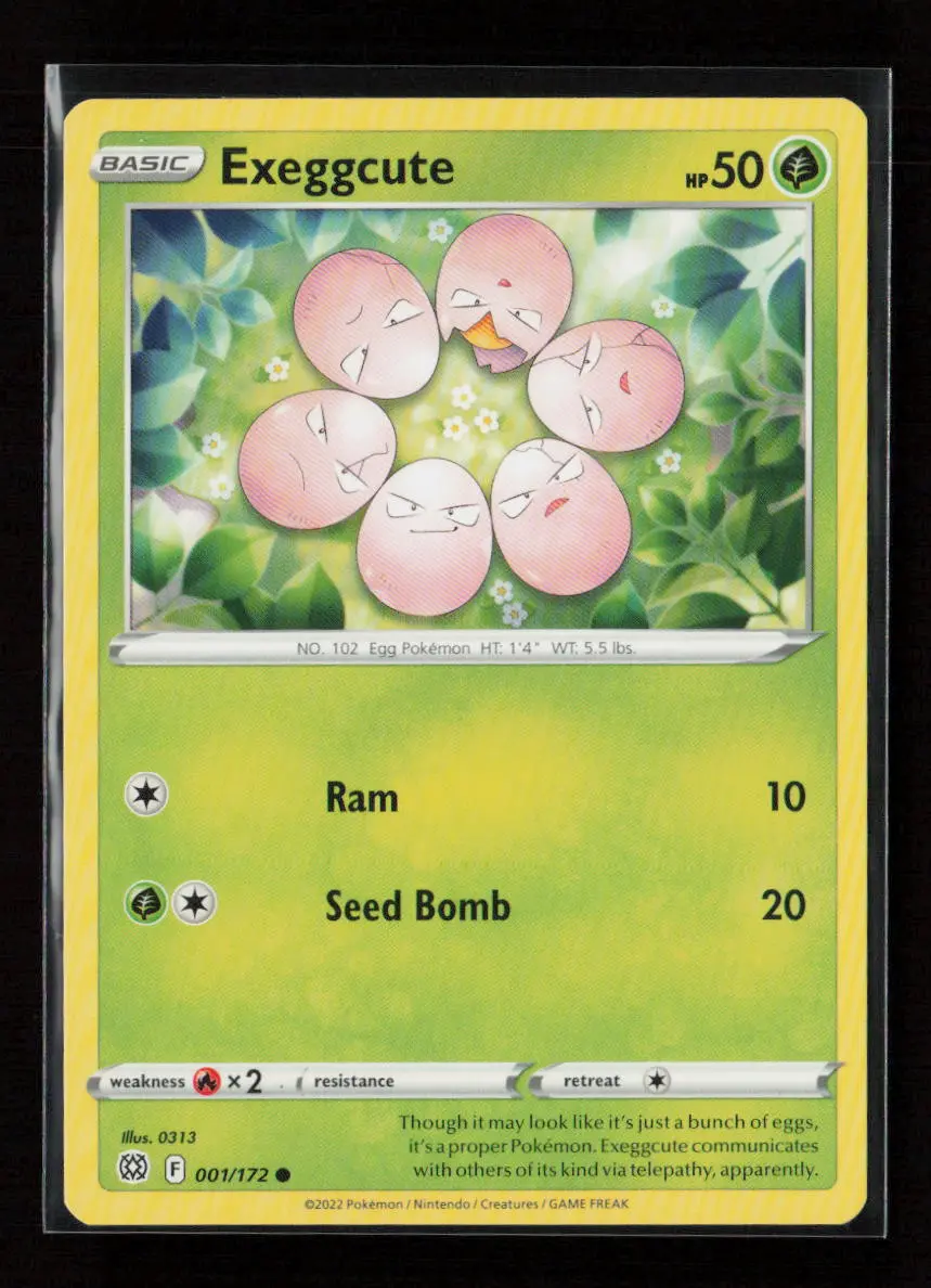 Exeggcute Common Swsh09: Brilliant Stars 001/172 Lp 1