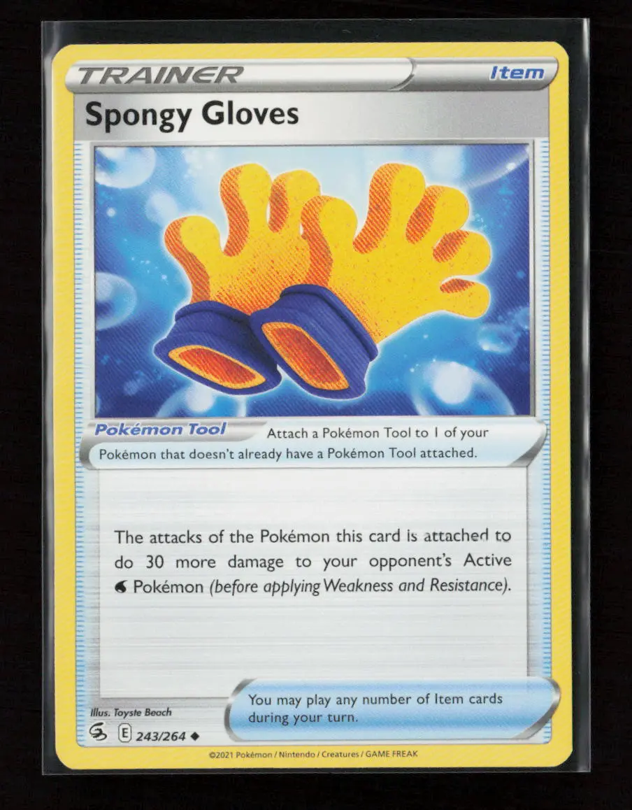 Spongy Gloves Uncommon Swsh08: Fusion Strike 243/264 Lp 1