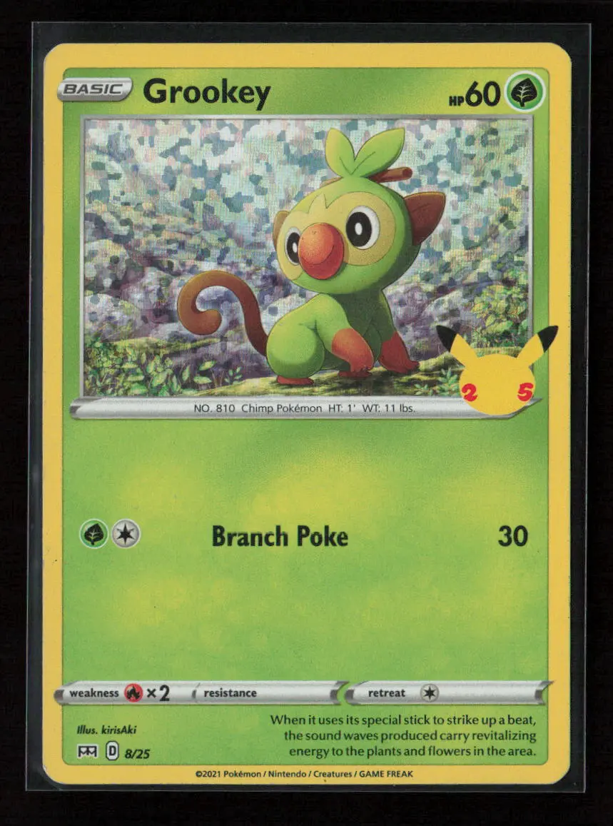 Grookey - 8/25 Promo Mcdonald's 25Th Anniversary Promos 008/025 Nm 1