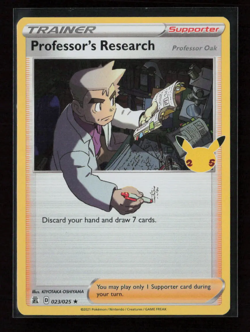 Professor's Research Holo Rare Celebrations 023/025 Nm 1