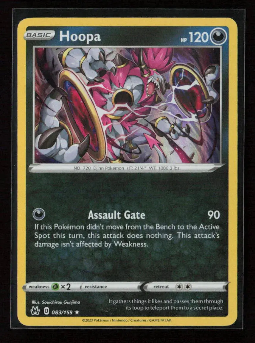 Hoopa Holo Rare Crown Zenith 083/159 Nm 1