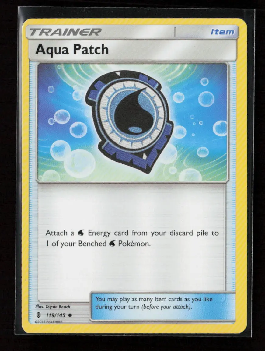 Aqua Patch Uncommon Sm - Guardians Rising 119/145 Lp 1