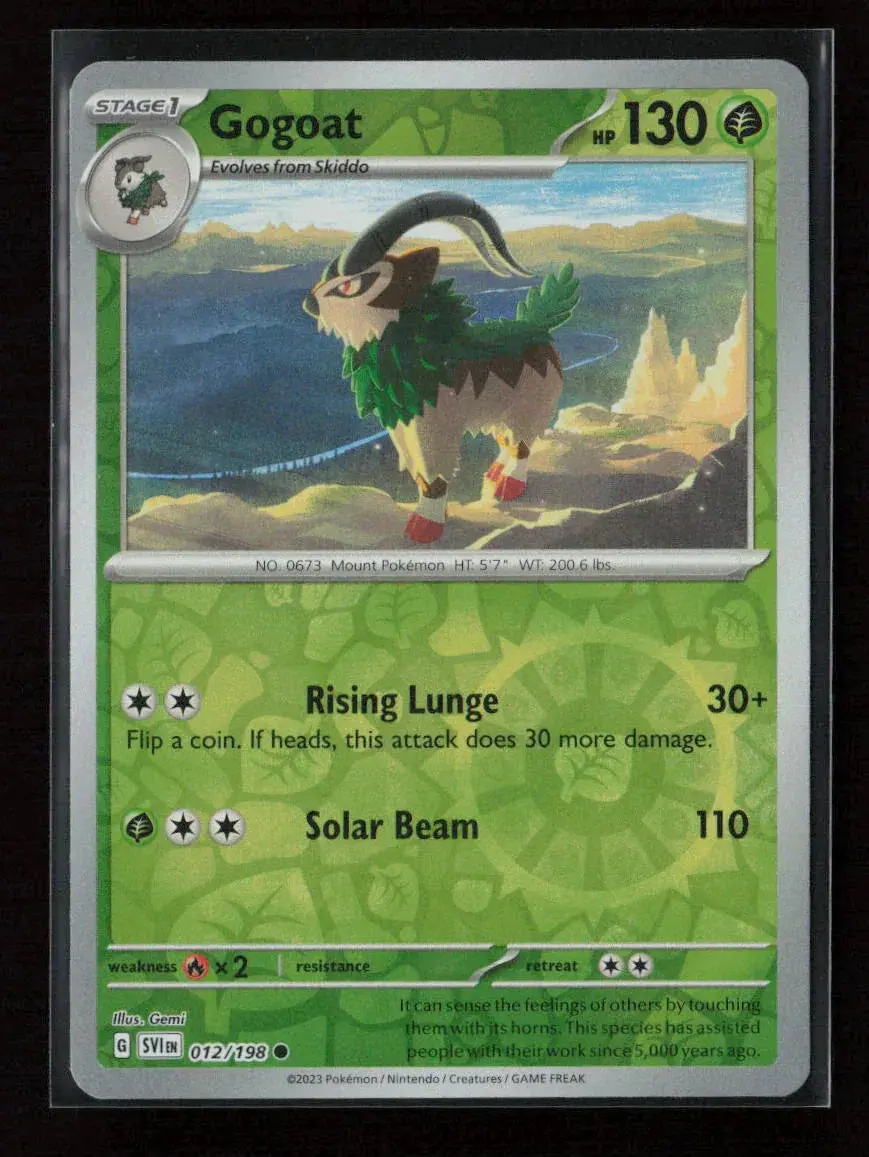 Gogoat Common Sv01: Scarlet & Violet Base Set 012/198 Nm 1