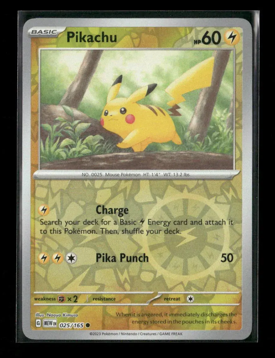 Pikachu - Common Sv: Scarlet & Violet 151 025/165 Nm 1