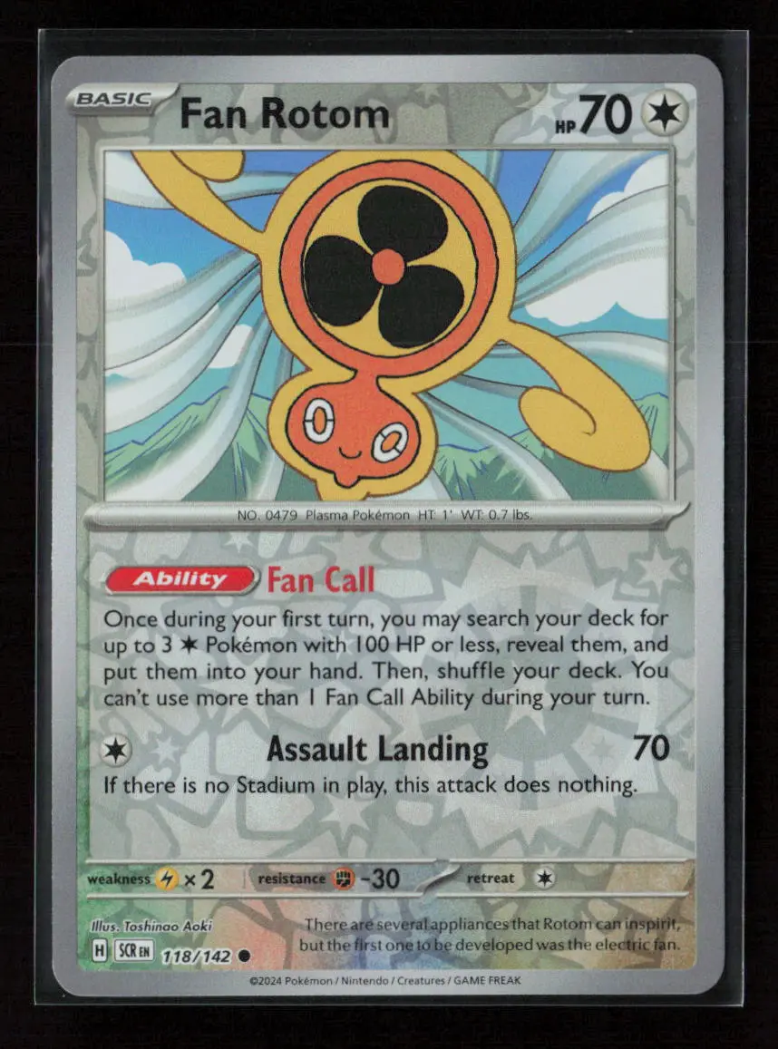 Fan Rotom Common Sv07: Stellar Crown 118/142 Nm 1