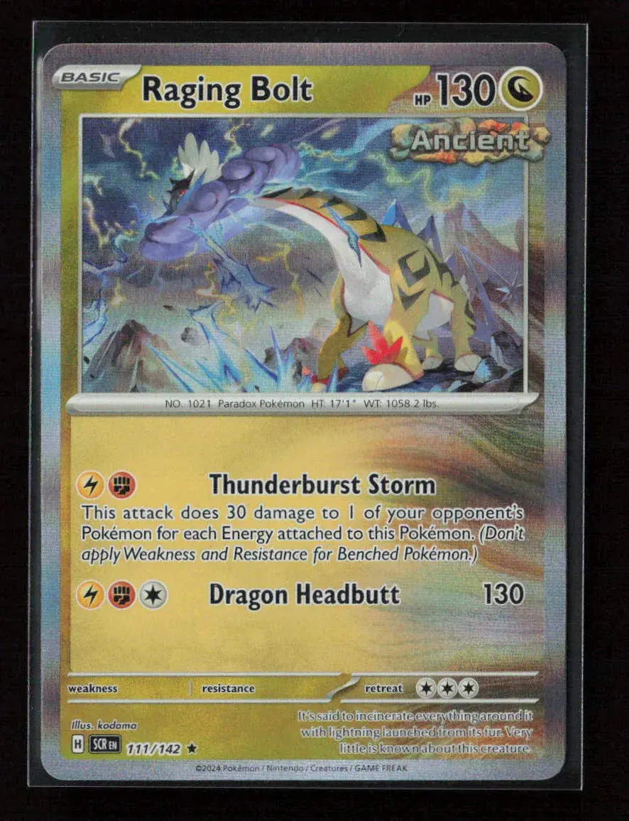 Raging Bolt Rare Sv07: Stellar Crown 111/142 Nm 1