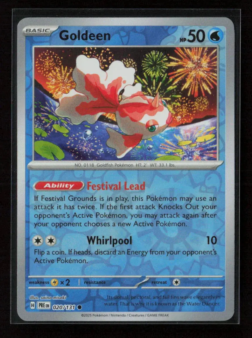 Goldeen Common Sv: Prismatic Evolutions 020/131 Nm 1