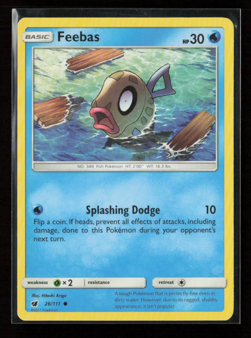 Feebas Common Sm - Crimson Invasion 26/111 Lp 1