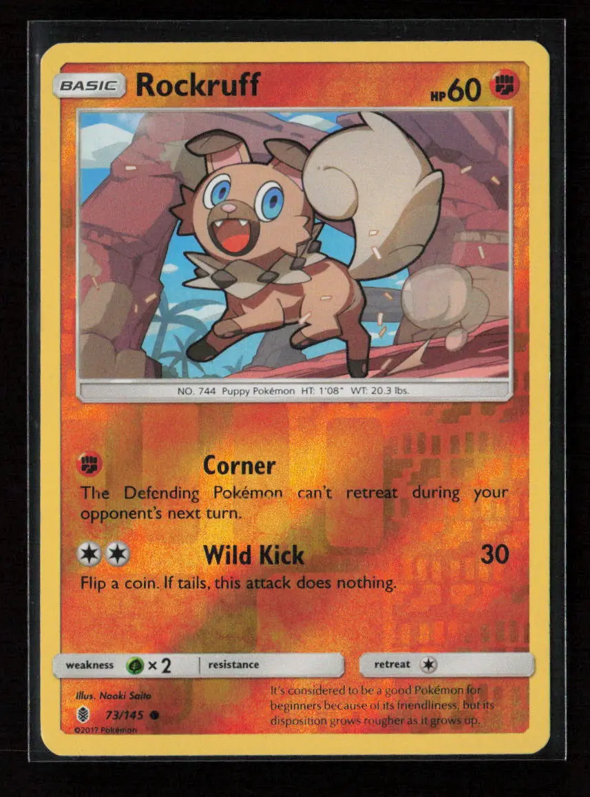 Rockruff Common Sm - Guardians Rising 73/145 Nm 1