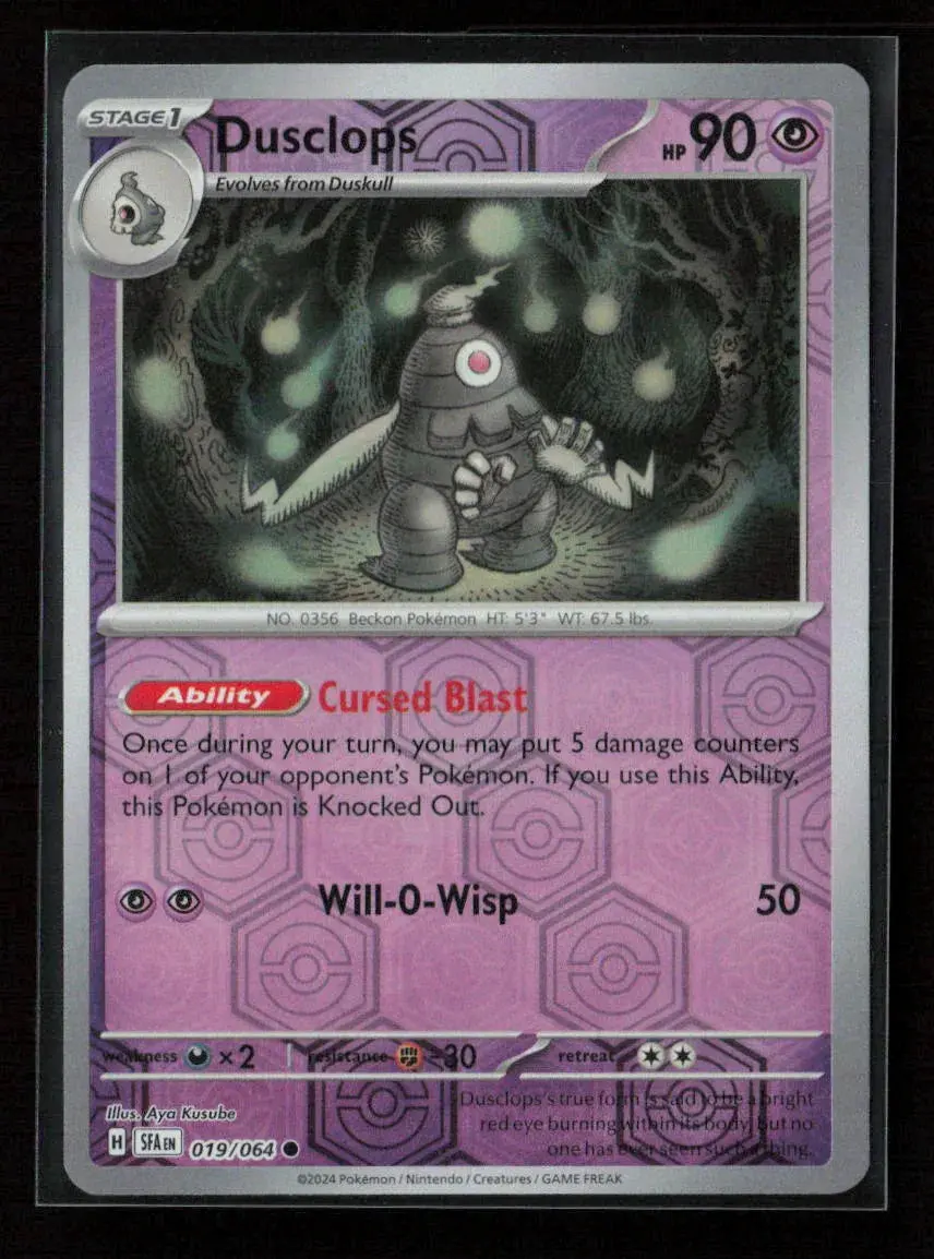 Dusclops - Common Sv: Shrouded Fable 019/064 Nm 1