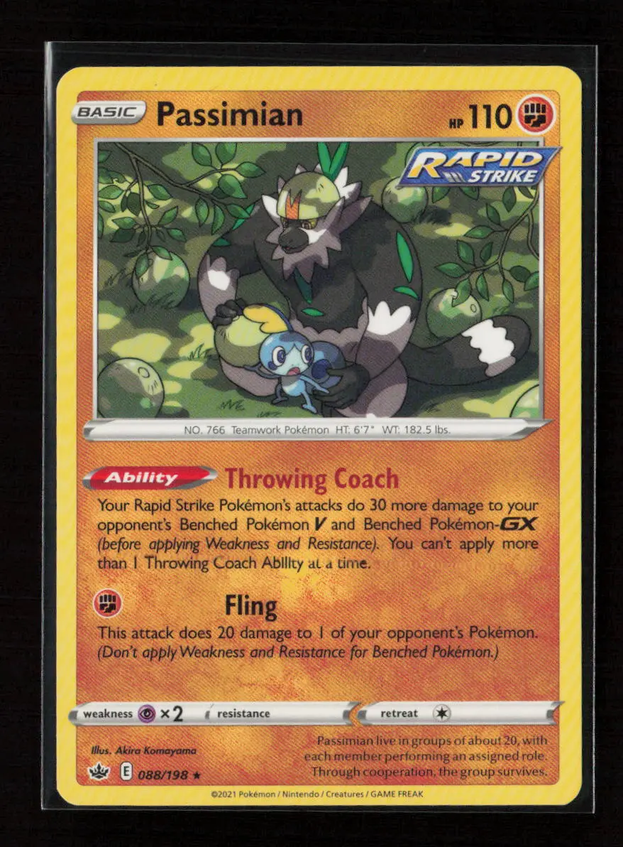 Passimian Rare Swsh06: Chilling Reign 088/198 Lp 1