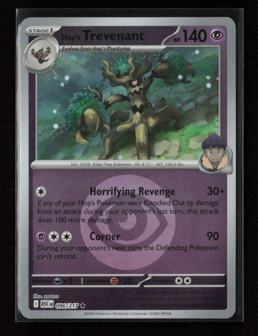 Hop's Trevenant - (Energy Symbol Pattern) Rare Me: Ascended Heroes 096/217 Nm 1