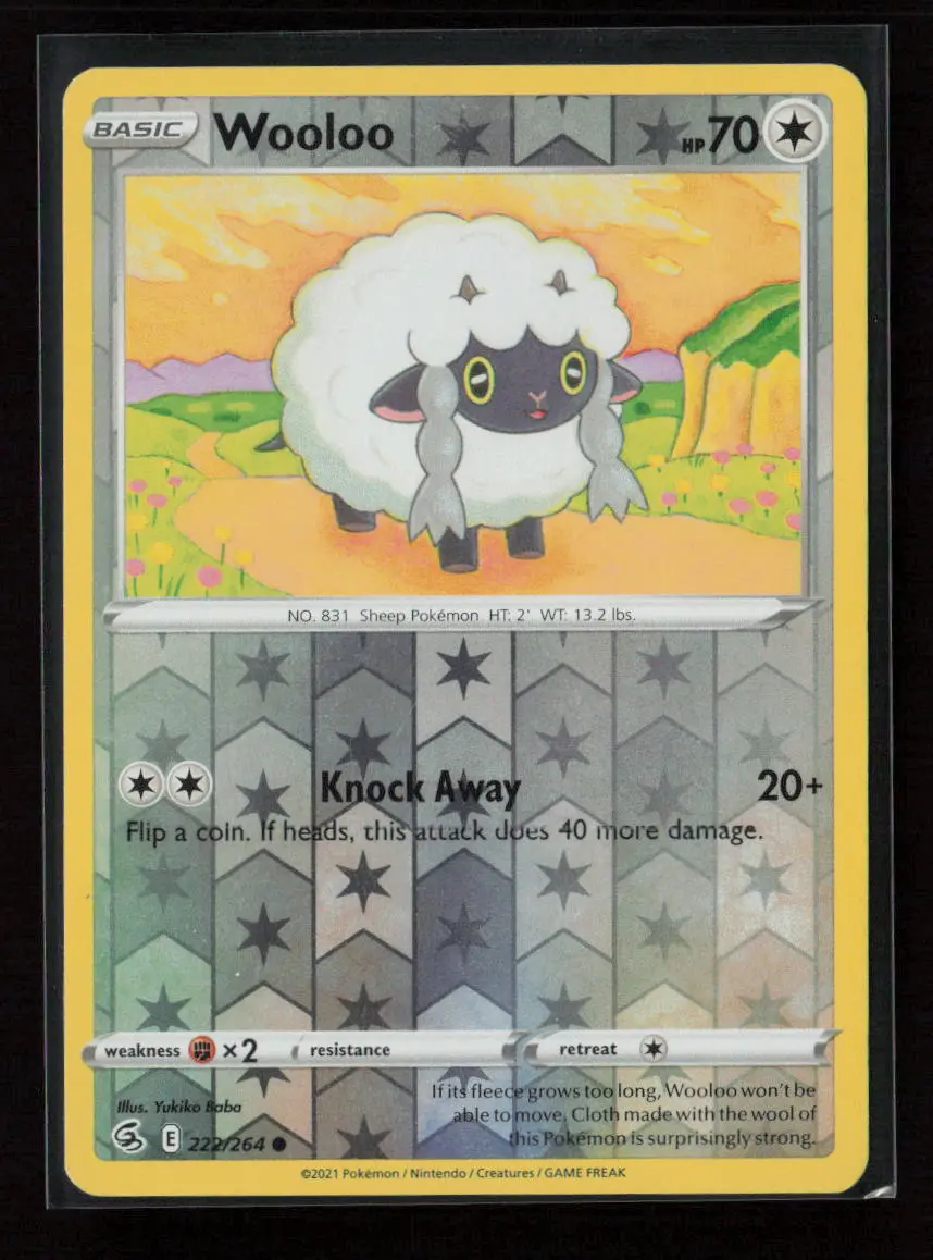 Wooloo (222) Common Swsh08: Fusion Strike 222/264 Nm 1