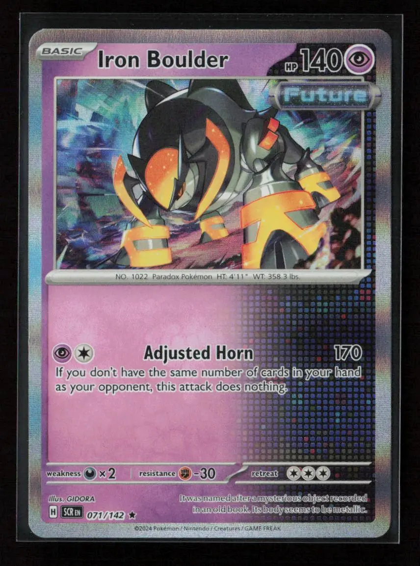 Iron Boulder Rare Sv07: Stellar Crown 071/142 Nm 1
