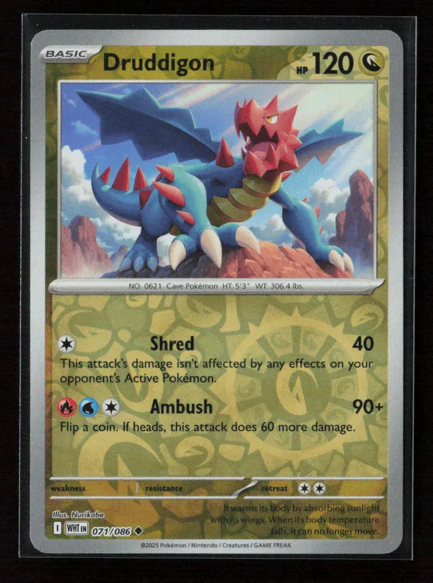 Druddigon Uncommon Sv: White Flare 071/086 Nm 1