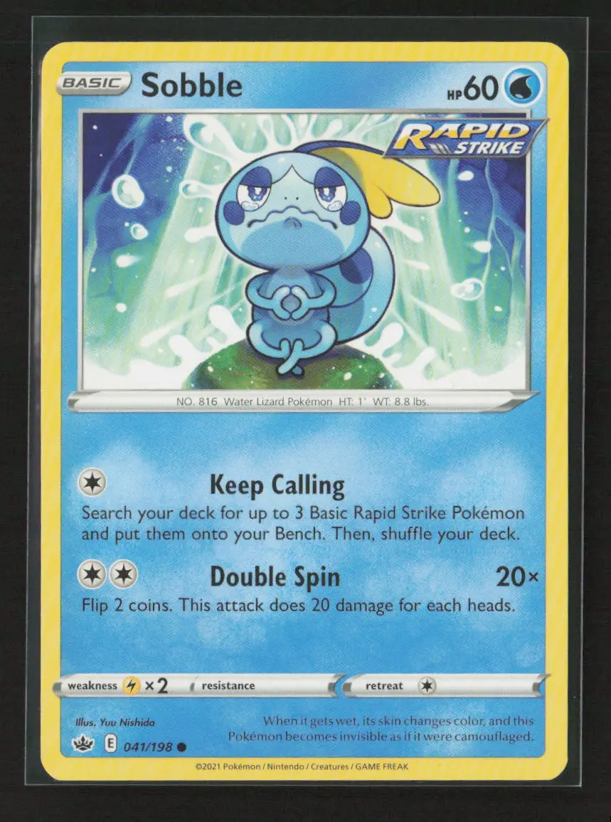 Sobble Common Swsh06: Chilling Reign 041/198 Lp 1