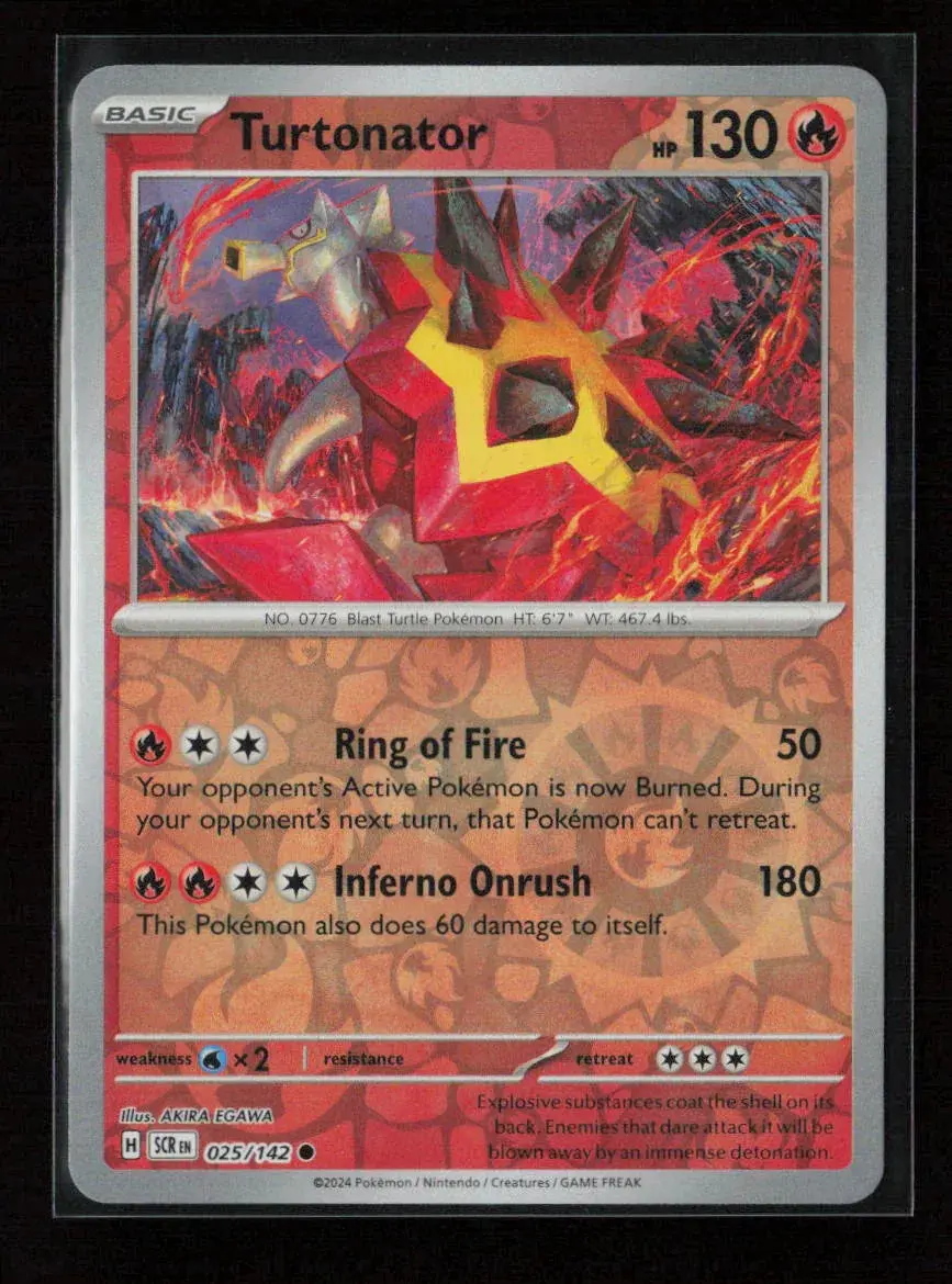 Turtonator - Common Sv07: Stellar Crown 025/142 Nm 1