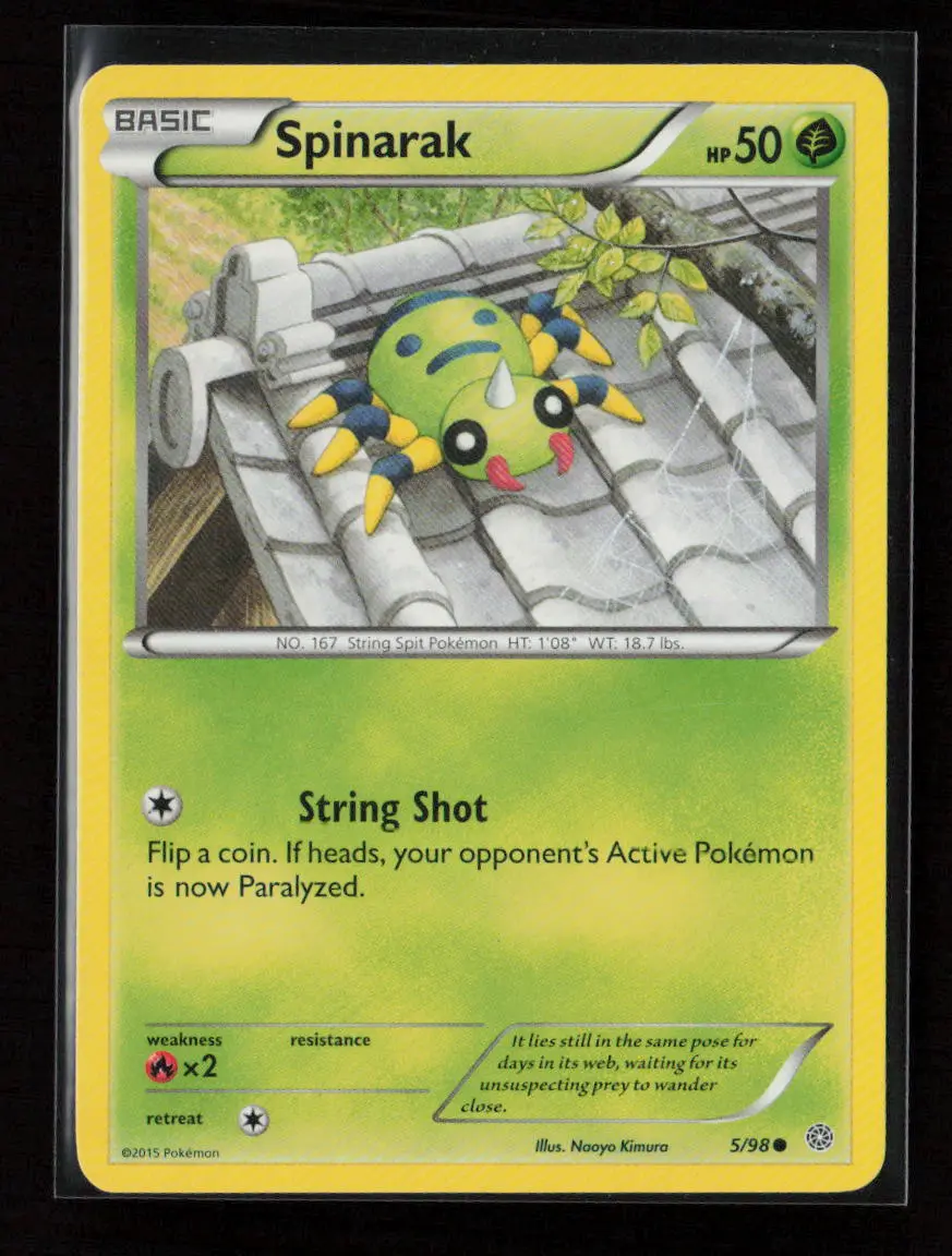 Spinarak Common Xy - Ancient Origins 5/98 Lp 1