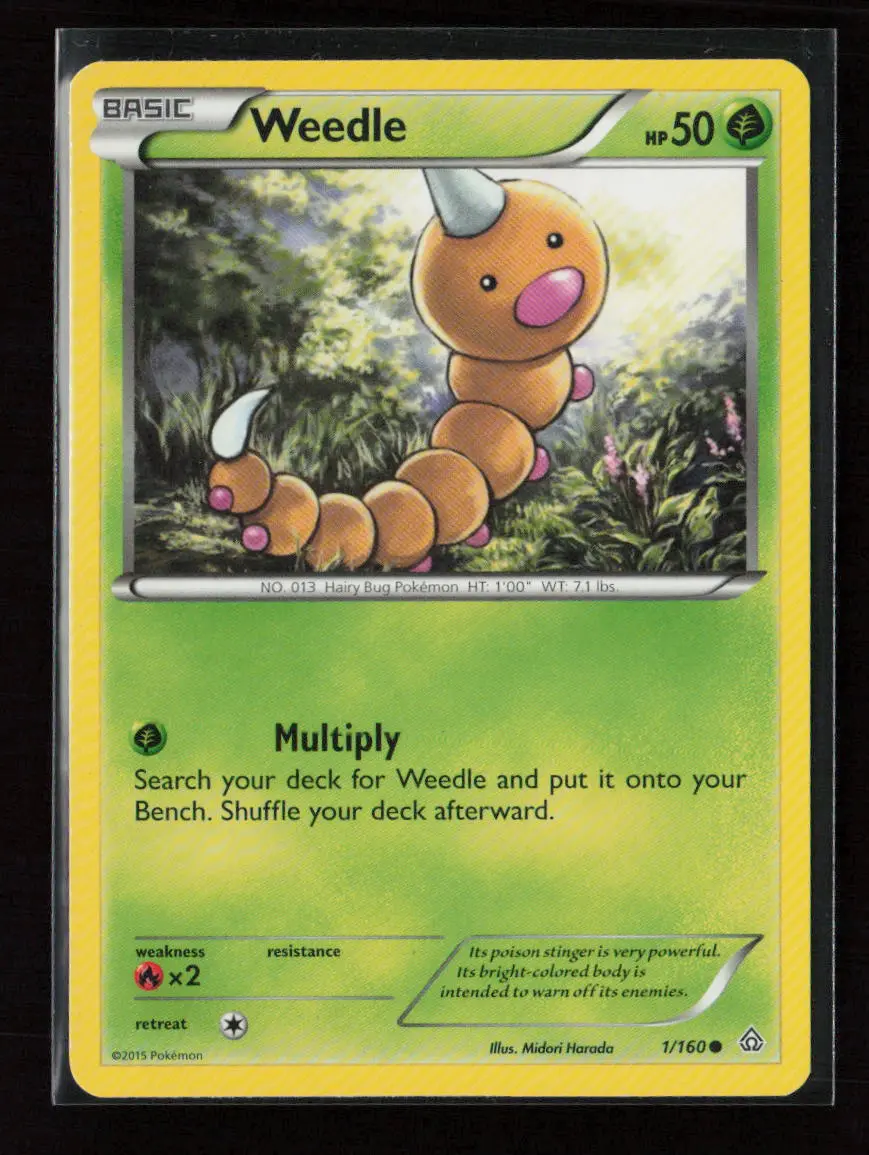 Weedle Common Xy - Primal Clash 1/160 Lp 1