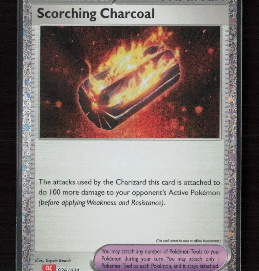 Scorching Charcoal Classic Collection Trading Card Game Classic 026/034 Nm 1