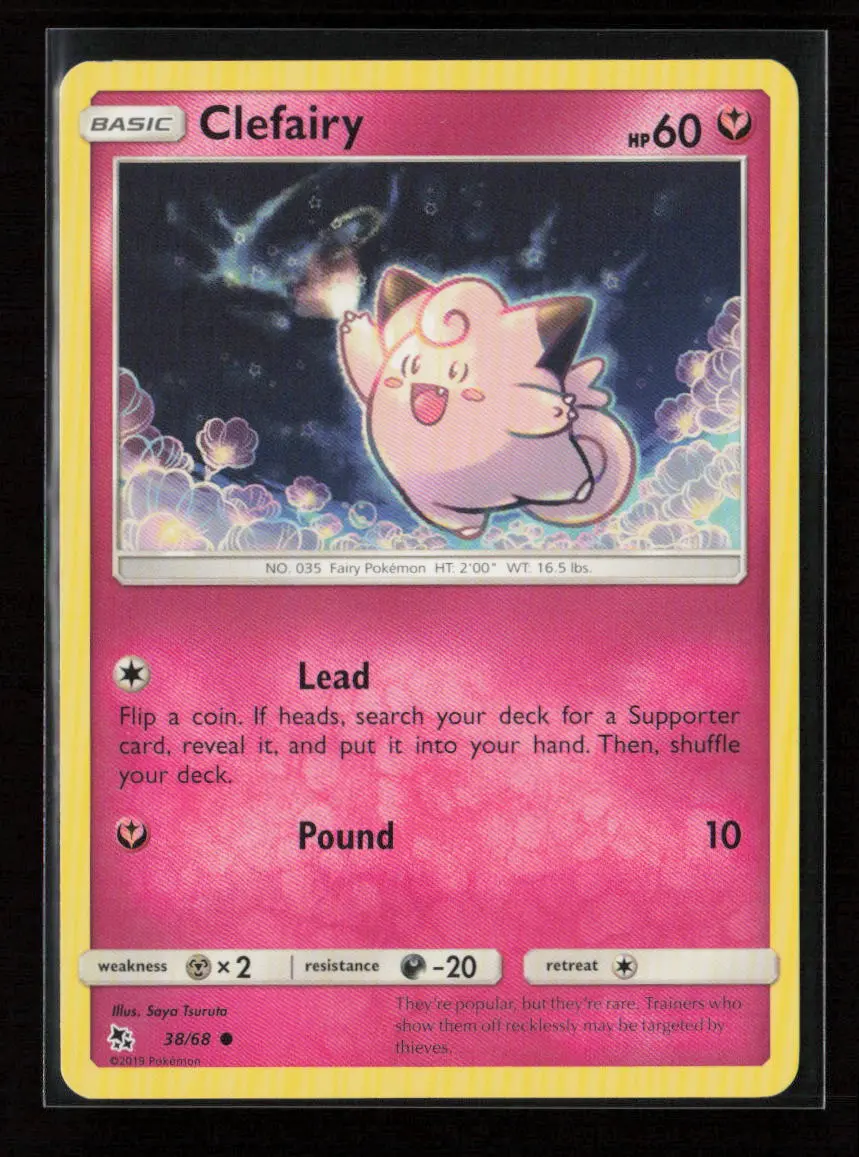 Clefairy (38) Common Hidden Fates 38/68 Nm 1