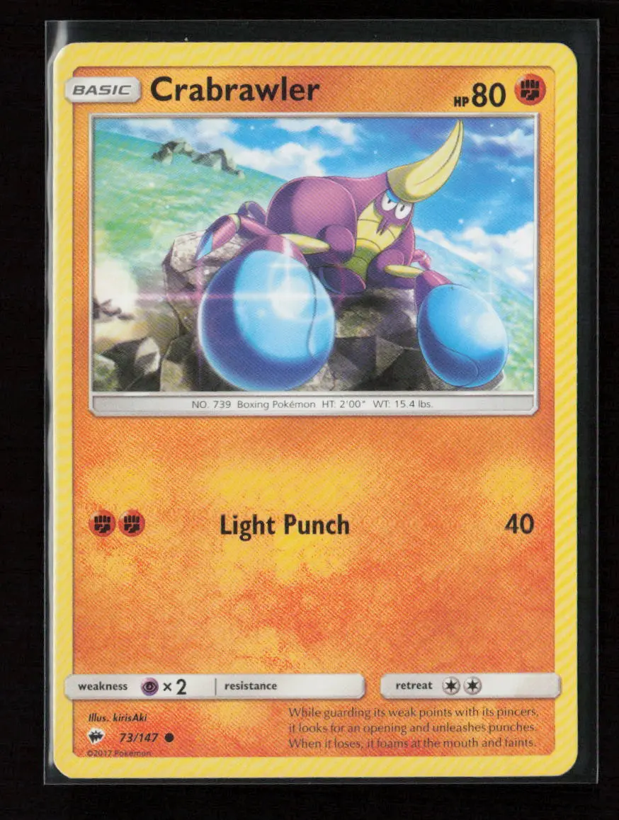 Crabrawler Common Sm - Burning Shadows 73/147 Lp 1