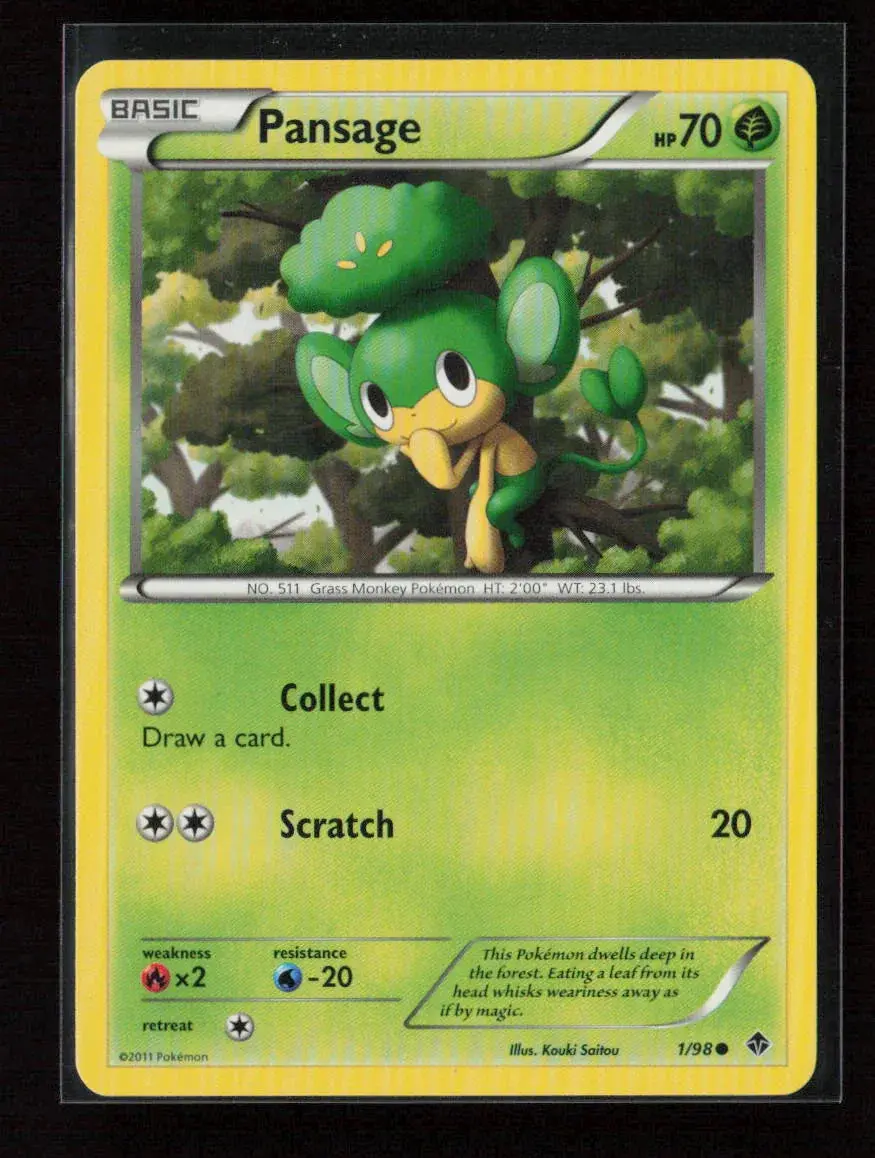 Pansage Common Emerging Powers 1/98 Lp 1