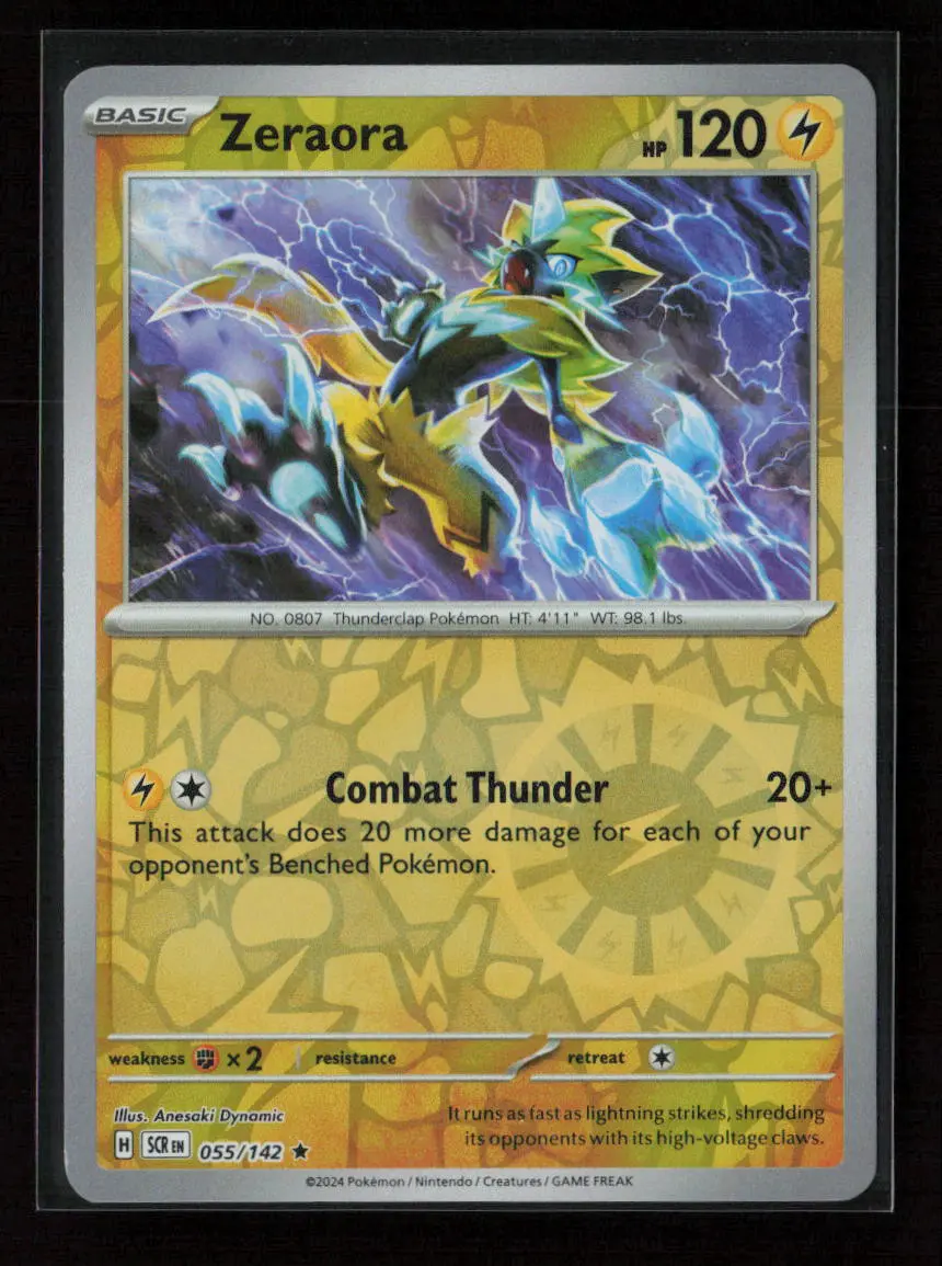 Zeraora - Rare Sv07: Stellar Crown 055/142 Nm 1