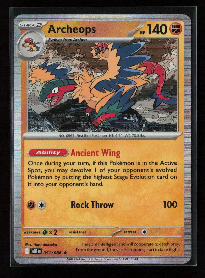 Archeops Rare Sv: White Flare 051/086 Nm 1
