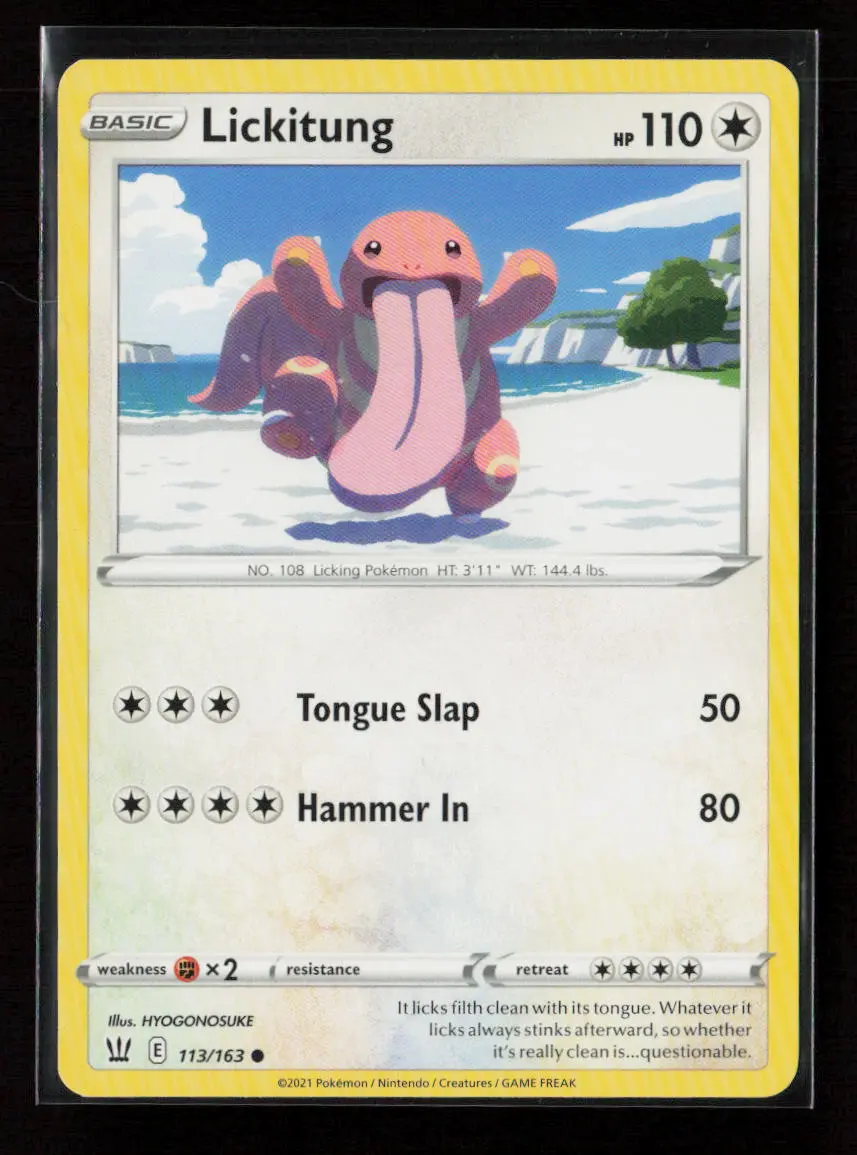 Lickitung Common Swsh05: Battle Styles 113/163 Lp 1