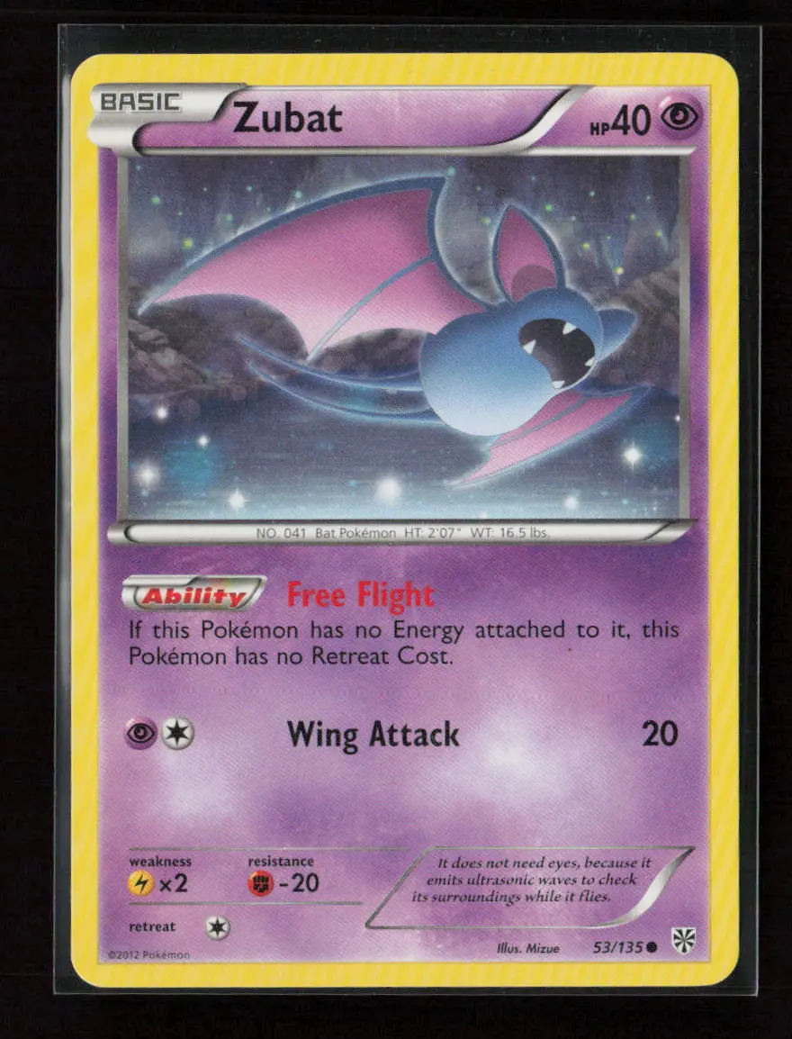 Zubat (53) Common Plasma Storm 53/135 Lp 1