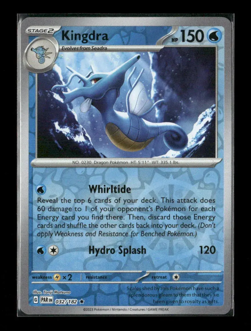 Kingdra Rare Sv04: Paradox Rift 032/182 Lp 1