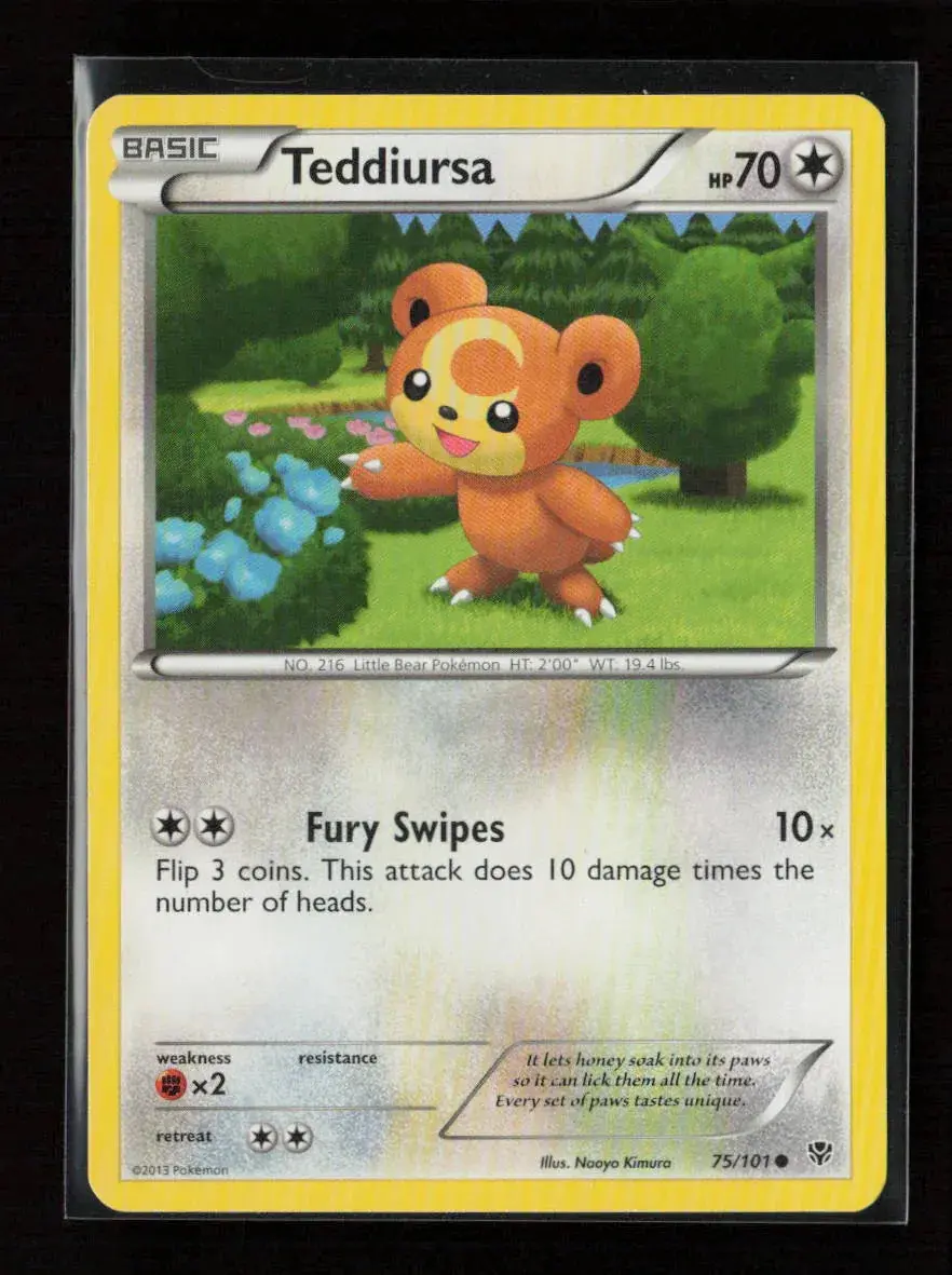 Teddiursa Common Plasma Blast 75/101 Lp 1