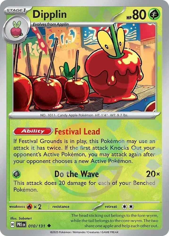 Dipplin (Poke Ball Pattern) Uncommon Sv: Prismatic Evolutions 010/131 Nm 1